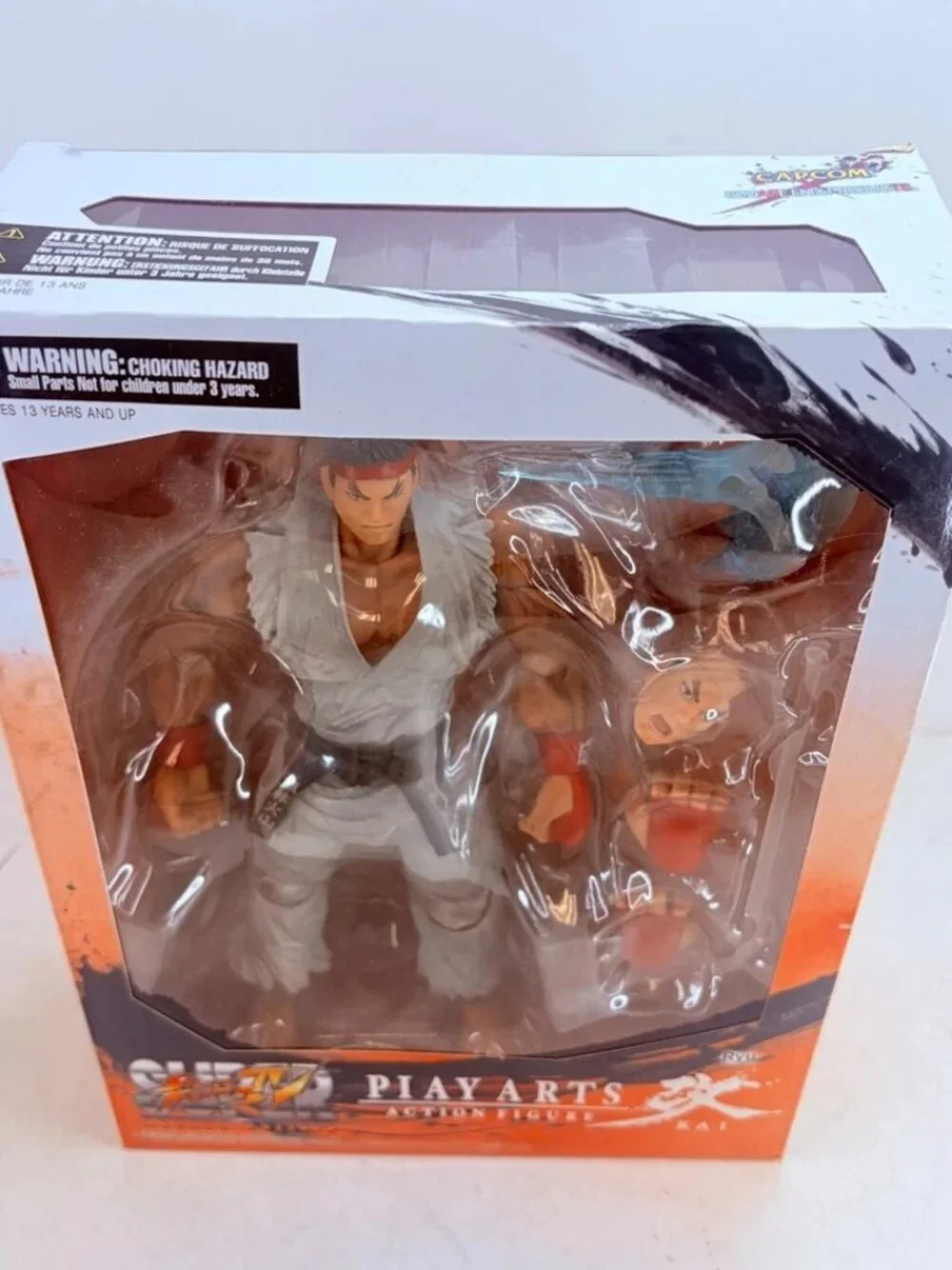 Street Fighter IV Ryu 8 Inch Collectible Action Figure w Accessories Stand Rare